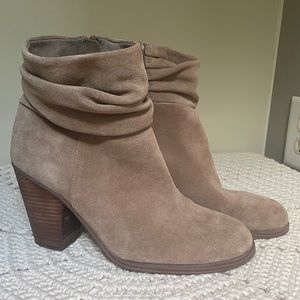 Vince Camuto Hesta slouchy suede ankle heeled boot